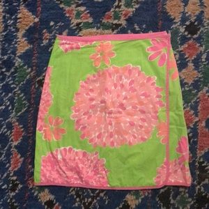 Lilly Pulitzer double-sided wrap skirt!